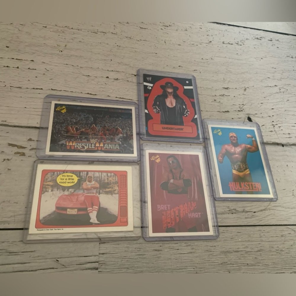Wrestling Cards (Hulk Hogan/Bret Hitman Hart/The Undertaker)